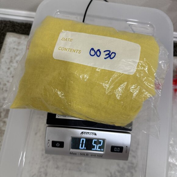 Terzo Millennio Shirt Womens Medium Yellow Linen High Low Button Back Italy - Picture 8 of 8